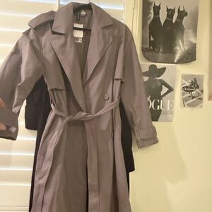 Woman’s H and M trenchcoat